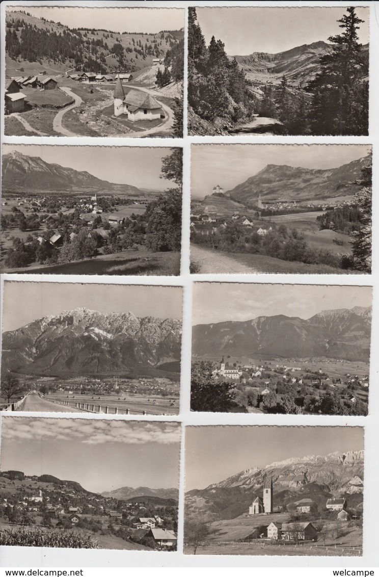 LIECHTENSTEIN -SOUVENIR BOOKLET - 10 SMALL SIZE IMAGES TRIESENBERG - MAUREN - SCHAAN - RUGGELL - STEG - MALBUN - BENDERN - Liechtenstein