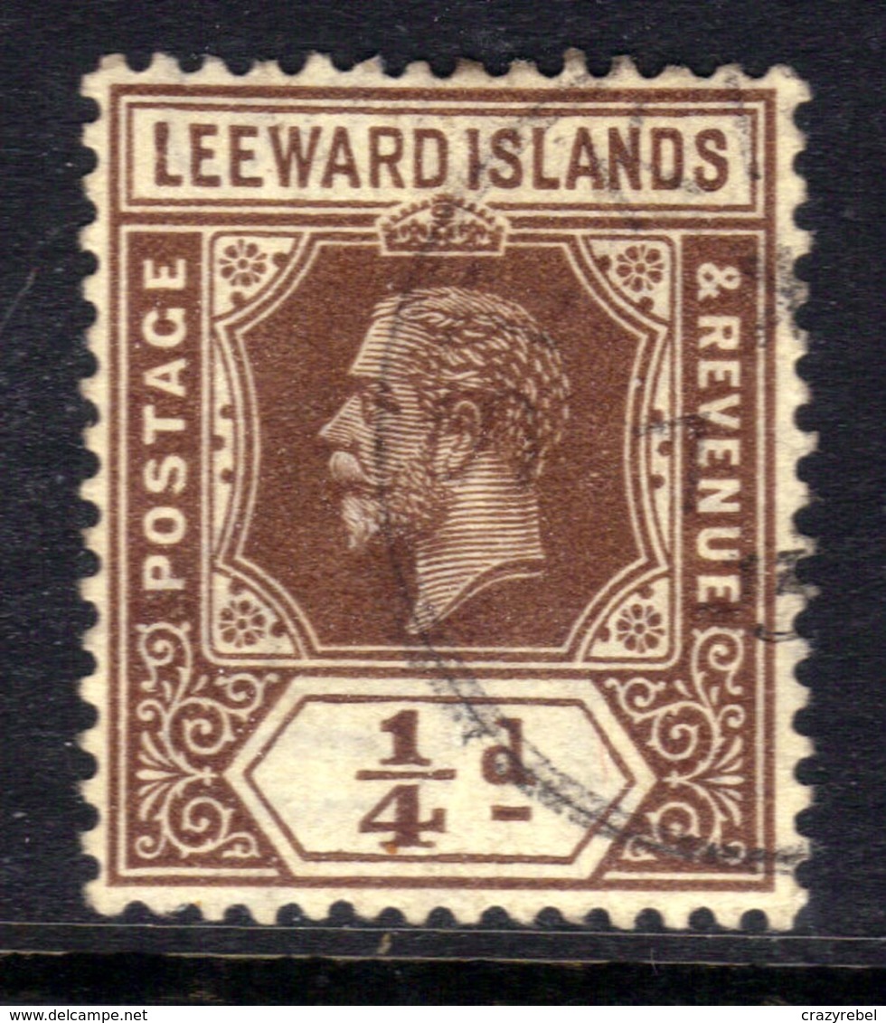 Leeward Islands 1921 - 32 KGV 1/4d Brown SG 58 ( L271) - Leeward  Islands