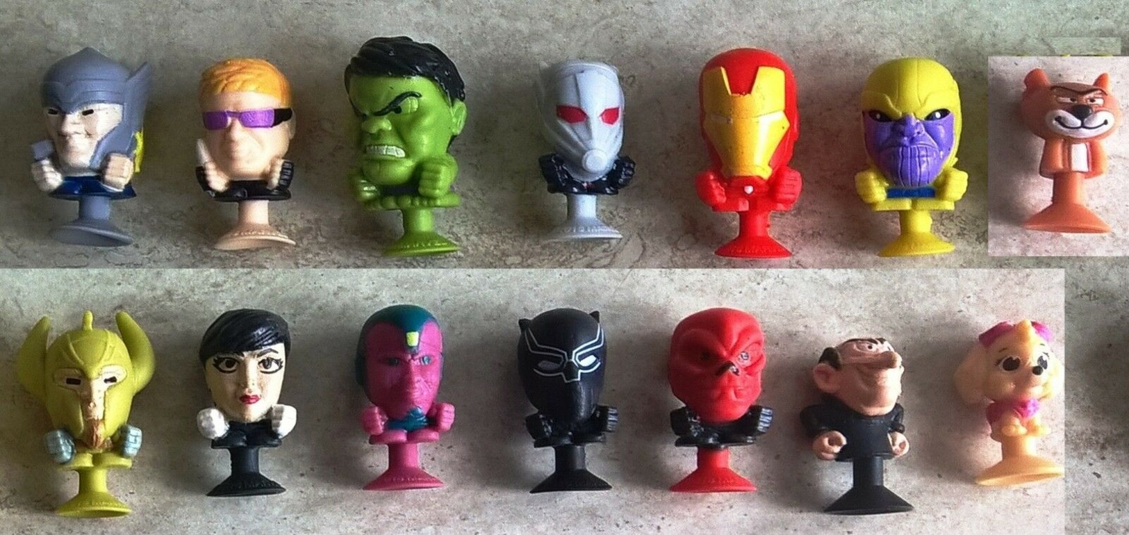 14 Marvel Avengers Megapopz Carrefour Thor Thanos Wasp Hulk - Gargamella E Birba - Altri & Non Classificati