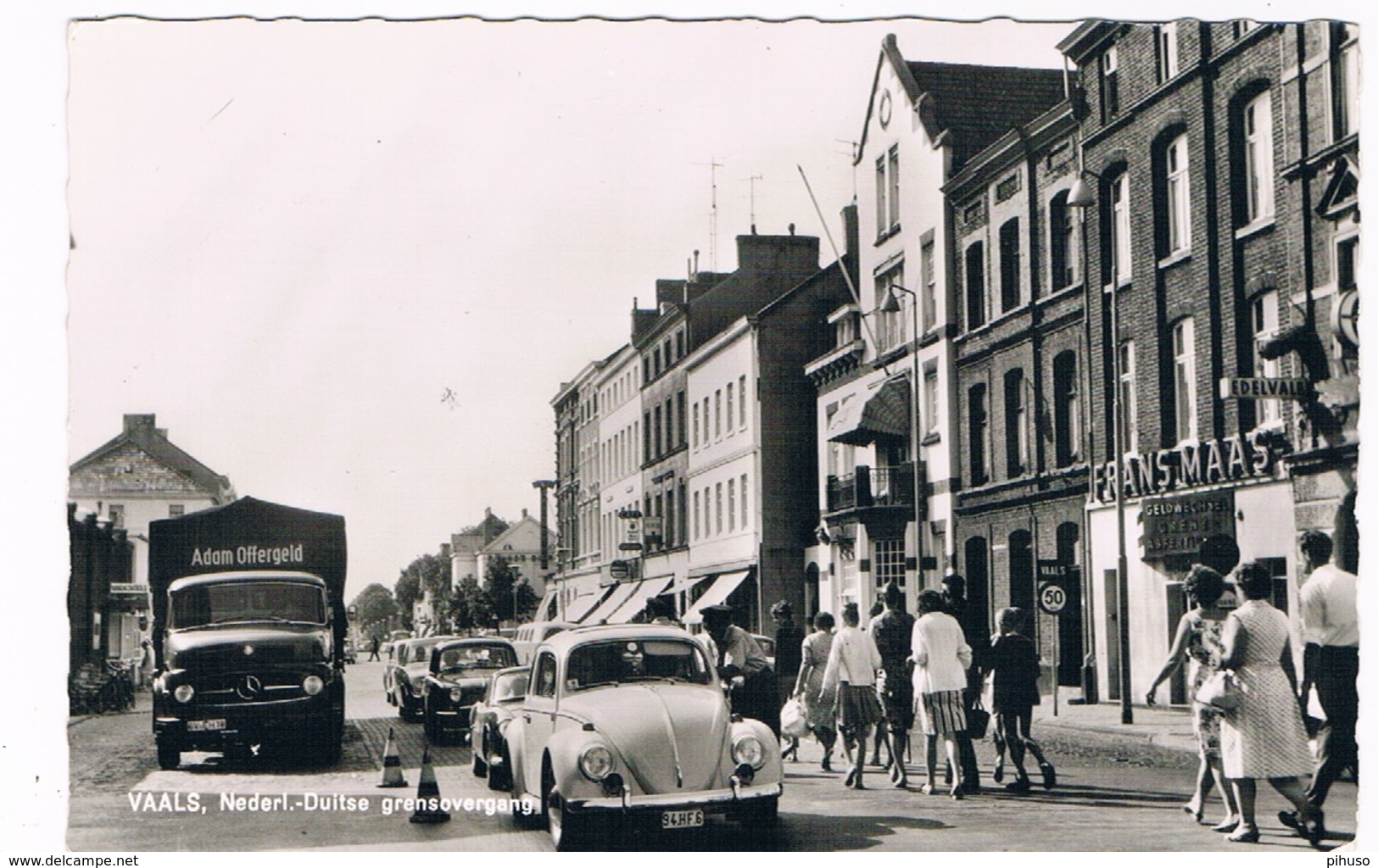 D-9190   VAALS / WÜRSELEN : Niederländische Grenze Mit LKW Von Adam Offergeld ( Karmann Ghia ?) - Aachen