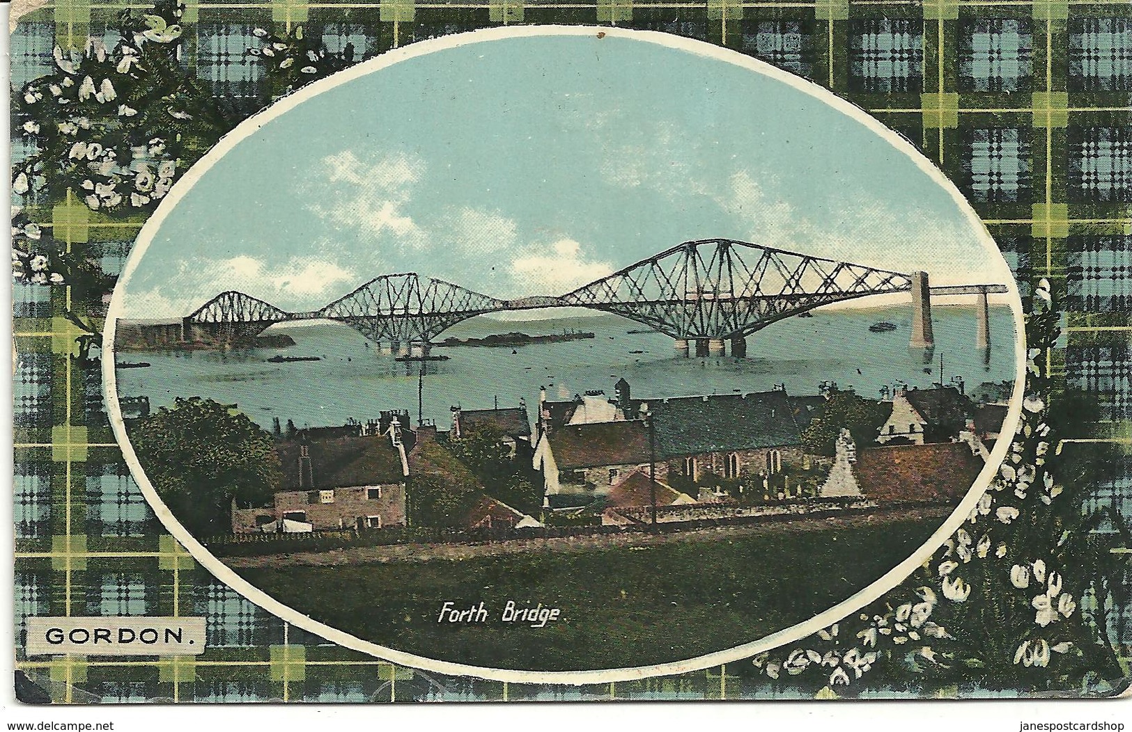 FORTH BRIDGE - WITH GORDON TARTAN SURROUND - EAST LOTHIAN - SCOTLAND - East Lothian