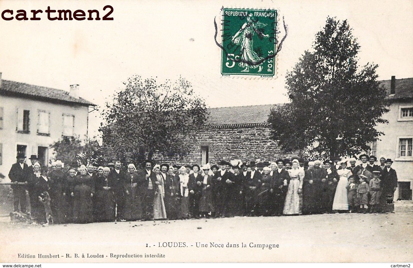 LOUDES UNE NOCE DANS LA CAMPAGNE 43 HAUTE-LOIRE AUVERGNE - Loudes