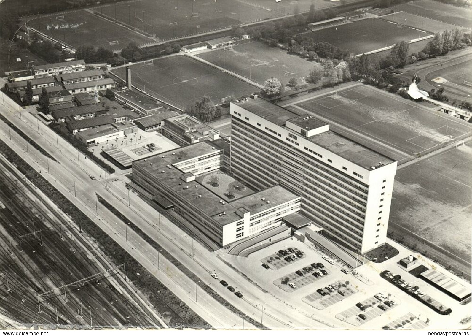 Netherlands, ROTTERDAM, Sportcomplex Varkenoord Feyenoord 1972 Stadium Postcard - Fussball