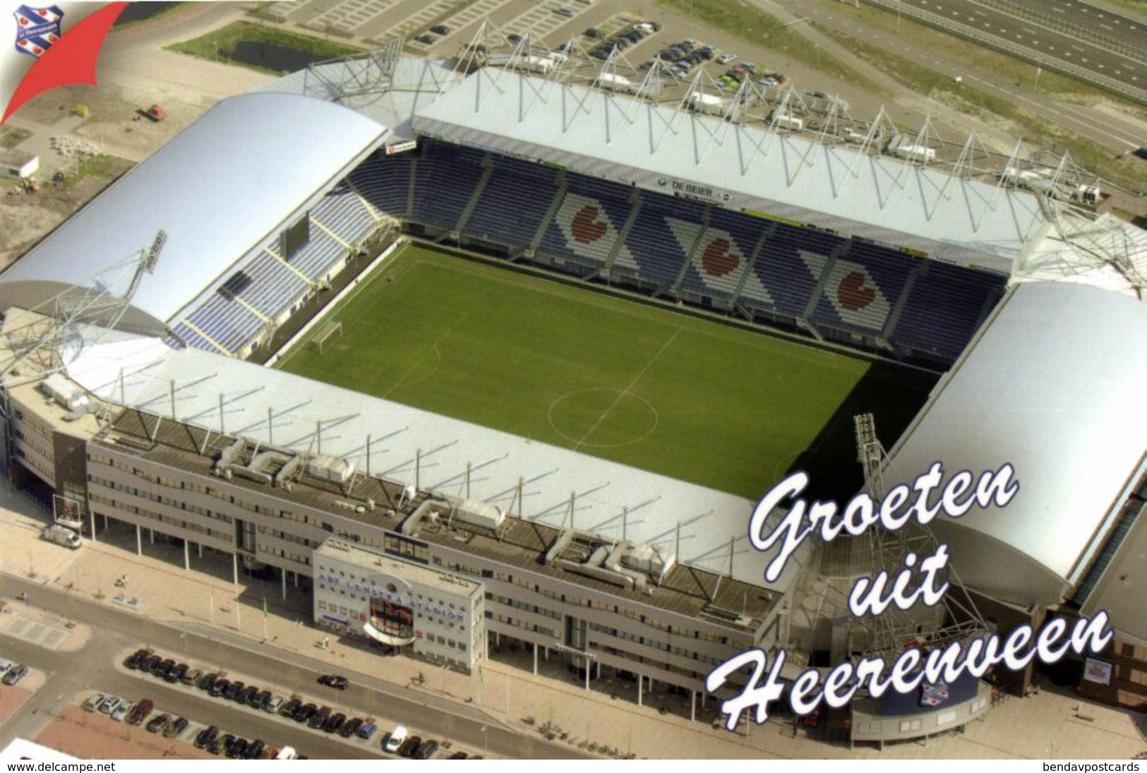 Netherlands, HEERENVEEN, Abe Lenstra Stadion (1990s) Stadium Postcard - Voetbal