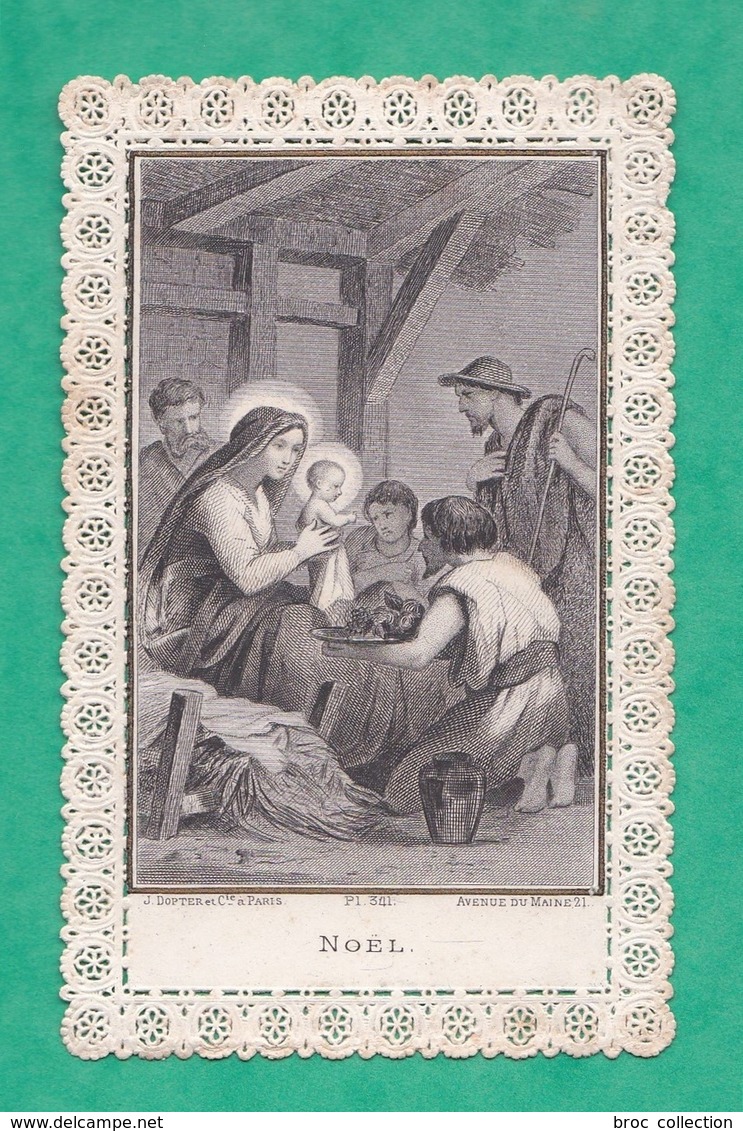 Noël, Canivet, éd. J. Dopter & Cie, Pl. 341, Crèche, Nativité, Présentation Aux Bergers - Images Religieuses