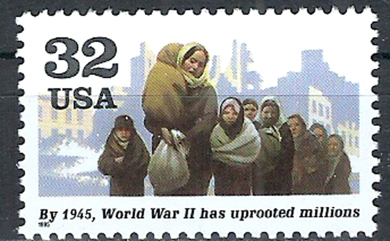 1995 Etats Unis USA United States MNH *** Military World War II Millions Of People Become Refugees Homeless And Poor - WW2