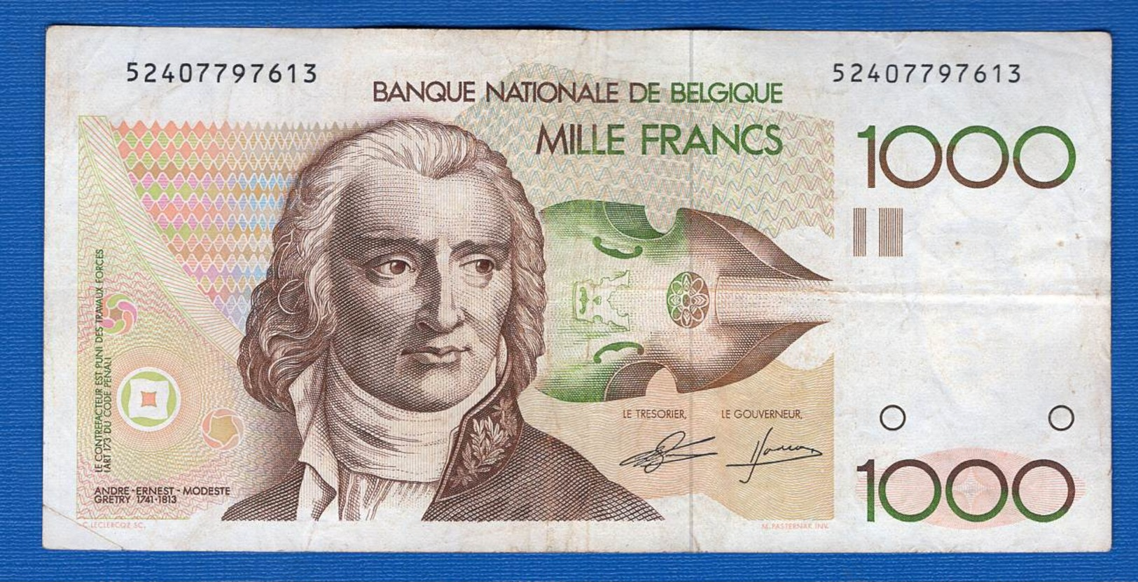 Belgique  1000 Fr - 1000 Francs