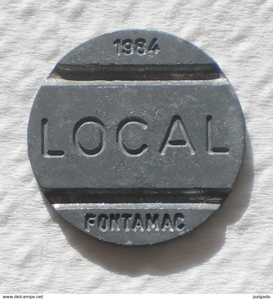 Brasil Telephone Token 1984 LOCAL FONTAMAC   Empty Square SISTEMA TELEBRAS Logo - Monedas / De Necesidad