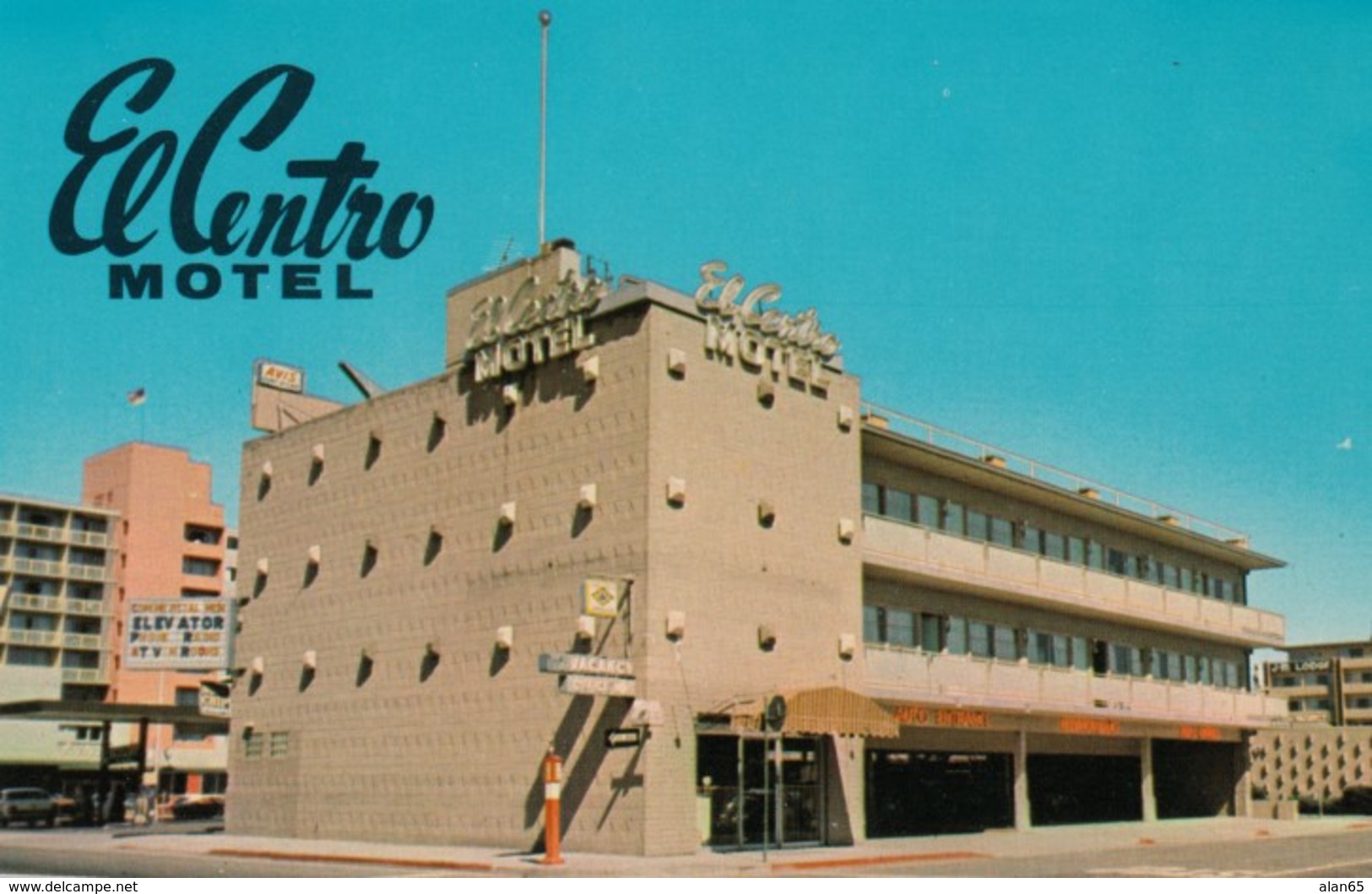 Reno Nevada, El Centro Motel Lodging, C1960s/70s Vintage Postcard - Reno