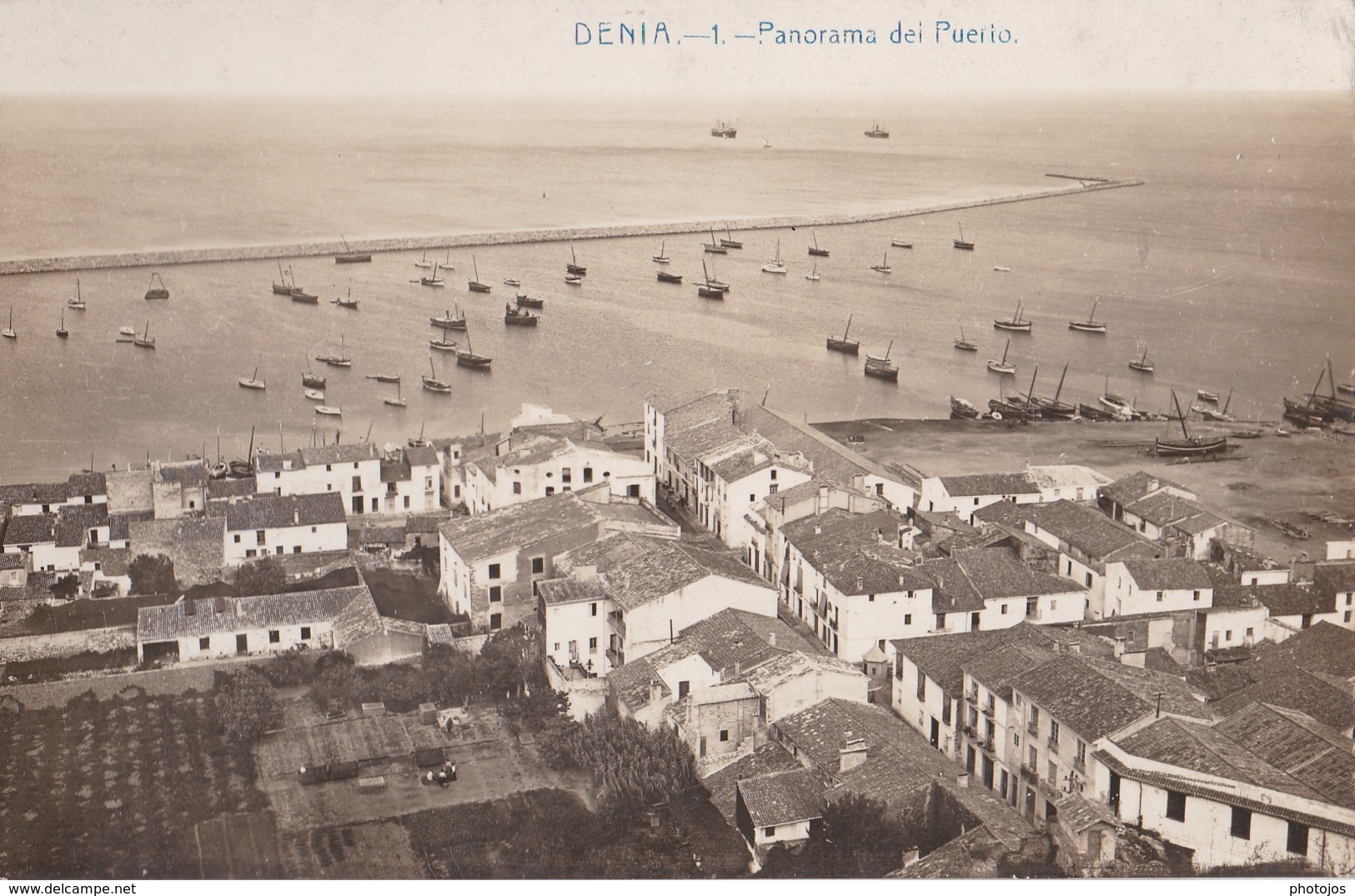 CPA / Denia  (Espagne Alicante) Panorama Del Puerto      Ed Andres Faber N° 1 - Otros & Sin Clasificación