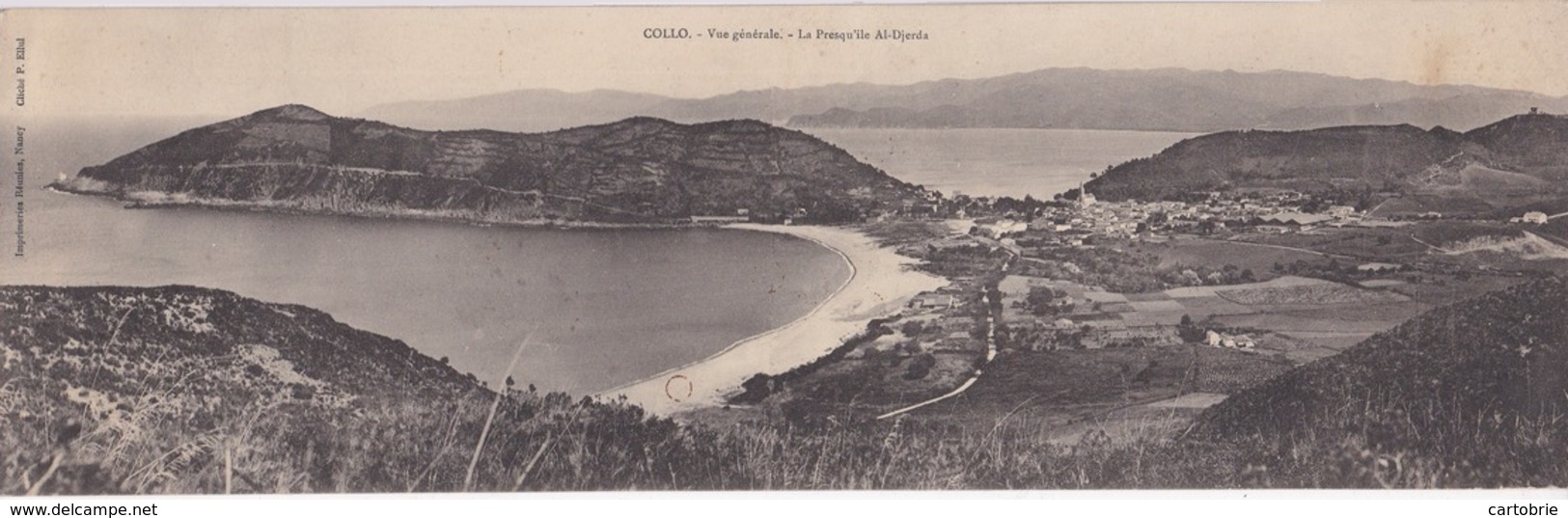 Algérie - COLLO - Vue Générale - La Presqu'île Al-Djerda - Carte Double - Neuve - État LUXE - Altri & Non Classificati