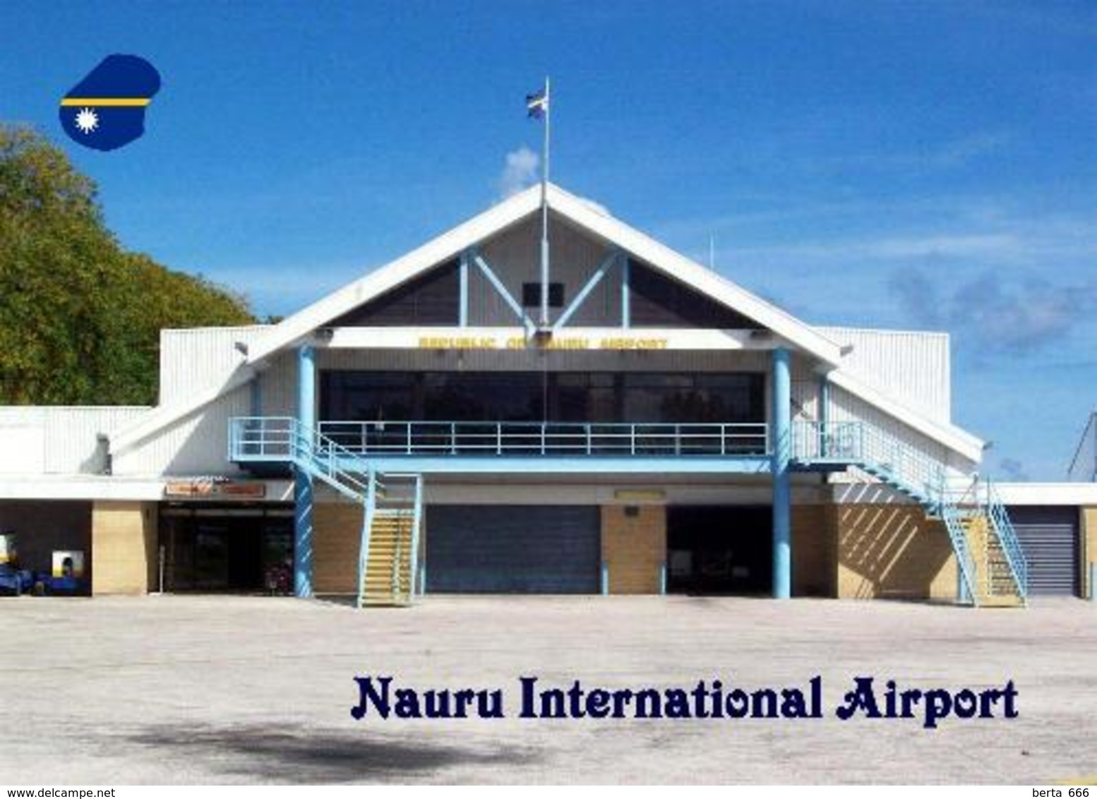 Nauru International Airport New Postcard Flughafen AK - Nauru