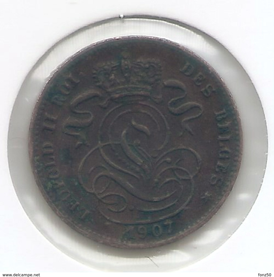 LEOPOLD II * 1 Cent 1907 Frans * Z.Fraai / Prachtig * Nr 5172 - 1 Centime
