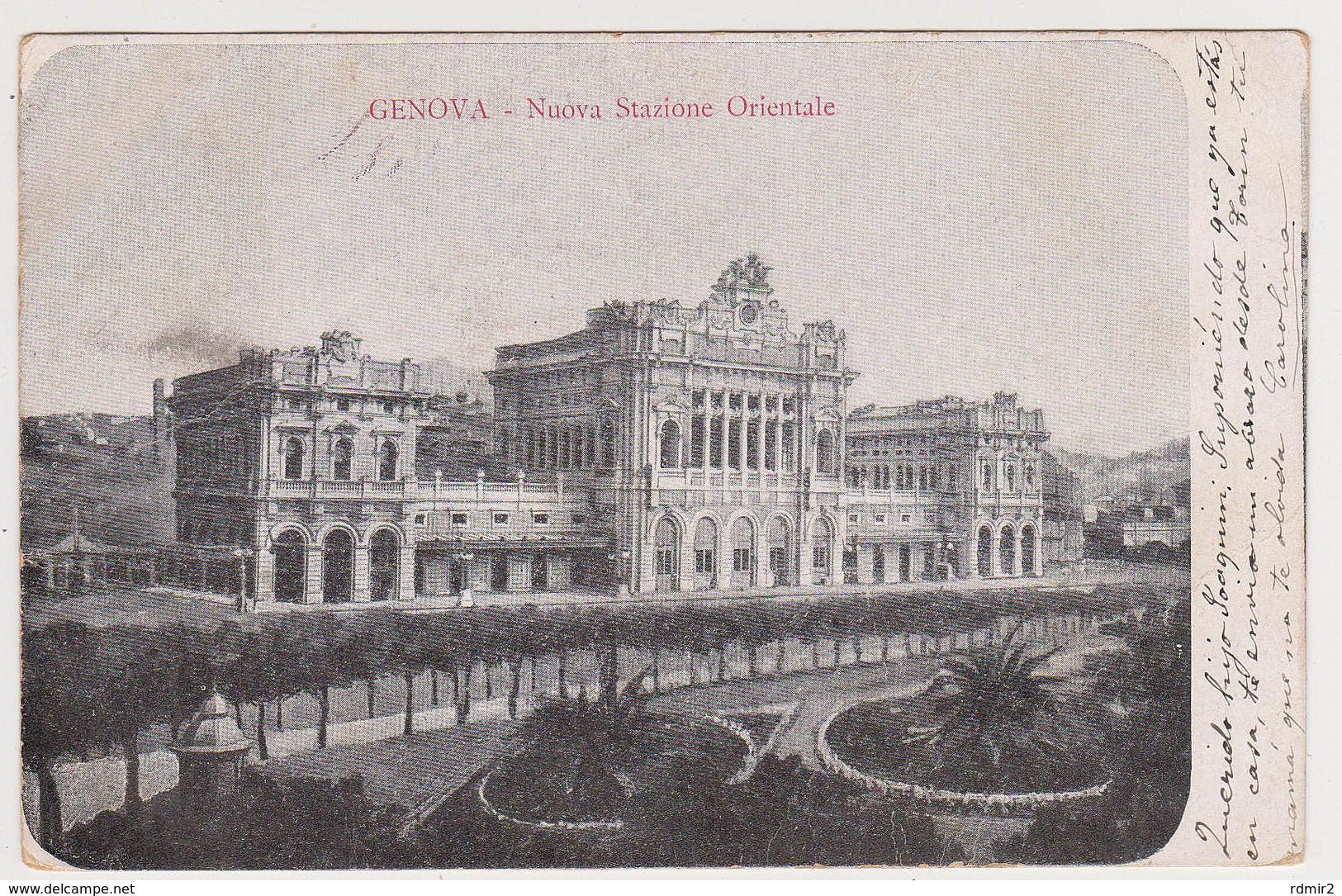 1400/ GENOVA Nuova Stazione Orientale.- Viaggiata Nel 1935 Da Torino A Tortosa (Spagna)  Circulada De Turín A Tortosa. - Genova (Genoa)