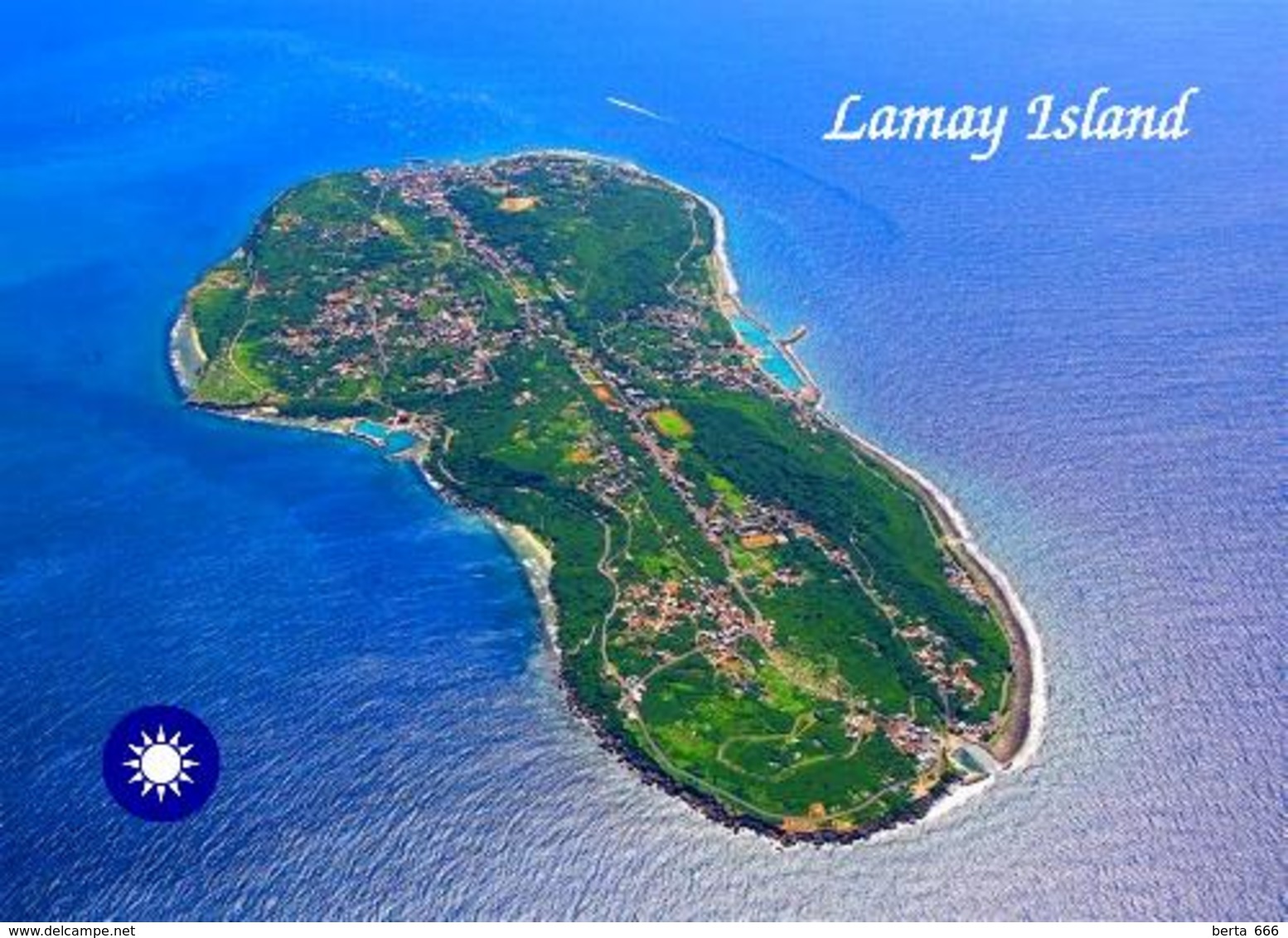 Taiwan Lamay Island Aerial View New Postcard - Taiwan