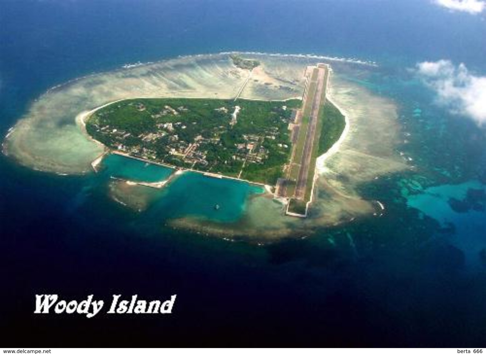 Paracel Islands Woody Island Yongxing Aerial View New Postcard - China