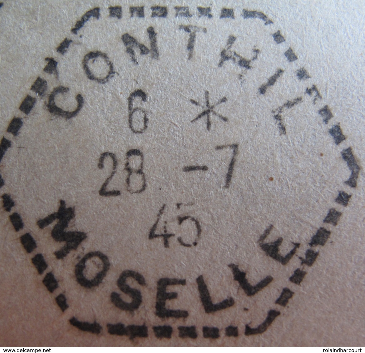 R1949/62  - TYPE CHAÎNES BRISEES - PAIRE N°673 + N°602 Sur ✉️ - RARE Cachet Hexagonal De Conthil (Moselle) + GRIFFE - Lettres & Documents