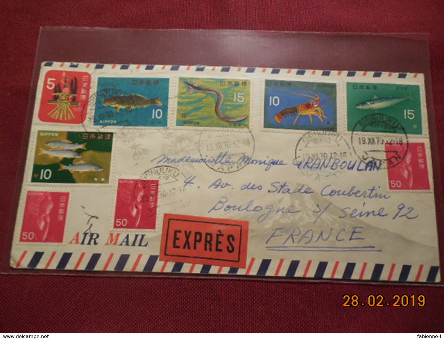 Lettre De 1970 Pour La France - Lettres & Documents