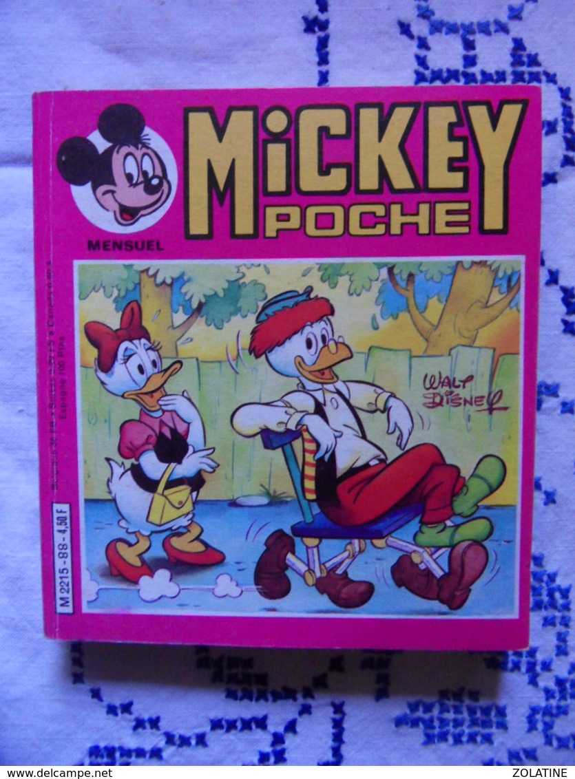 MICKEY POCHE N°88 DE AOUT 1981 - Autres & Non Classés