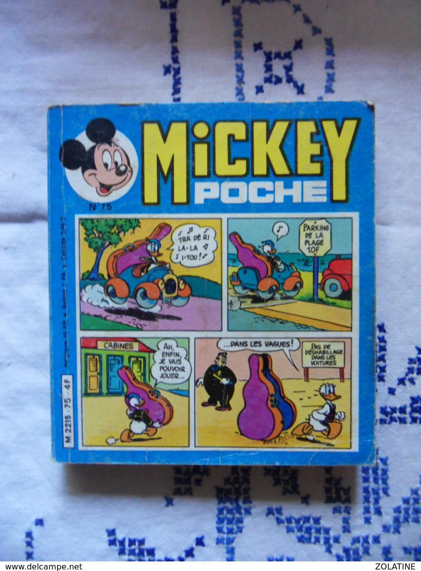 MICKEY POCHE N°75 DE JUILLET 1980 - Autres & Non Classés