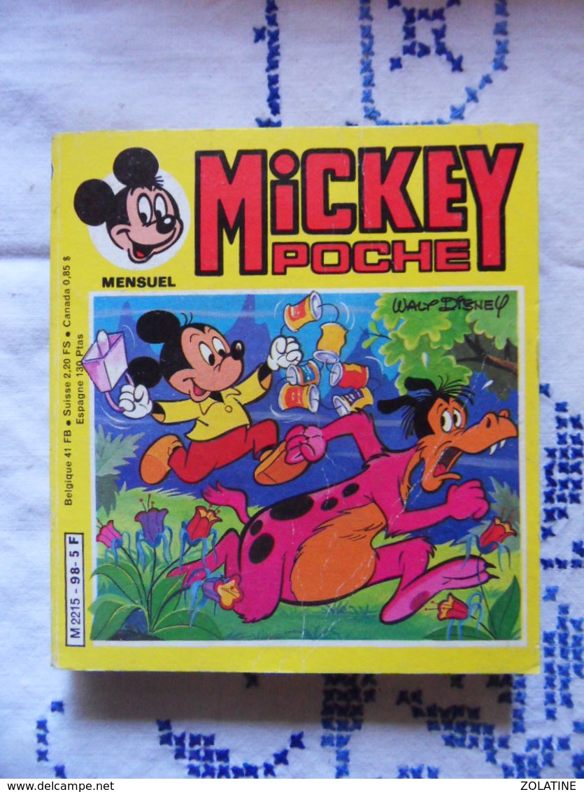 MICKEY POCHE N°98 DE JUIN 1982 - Autres & Non Classés