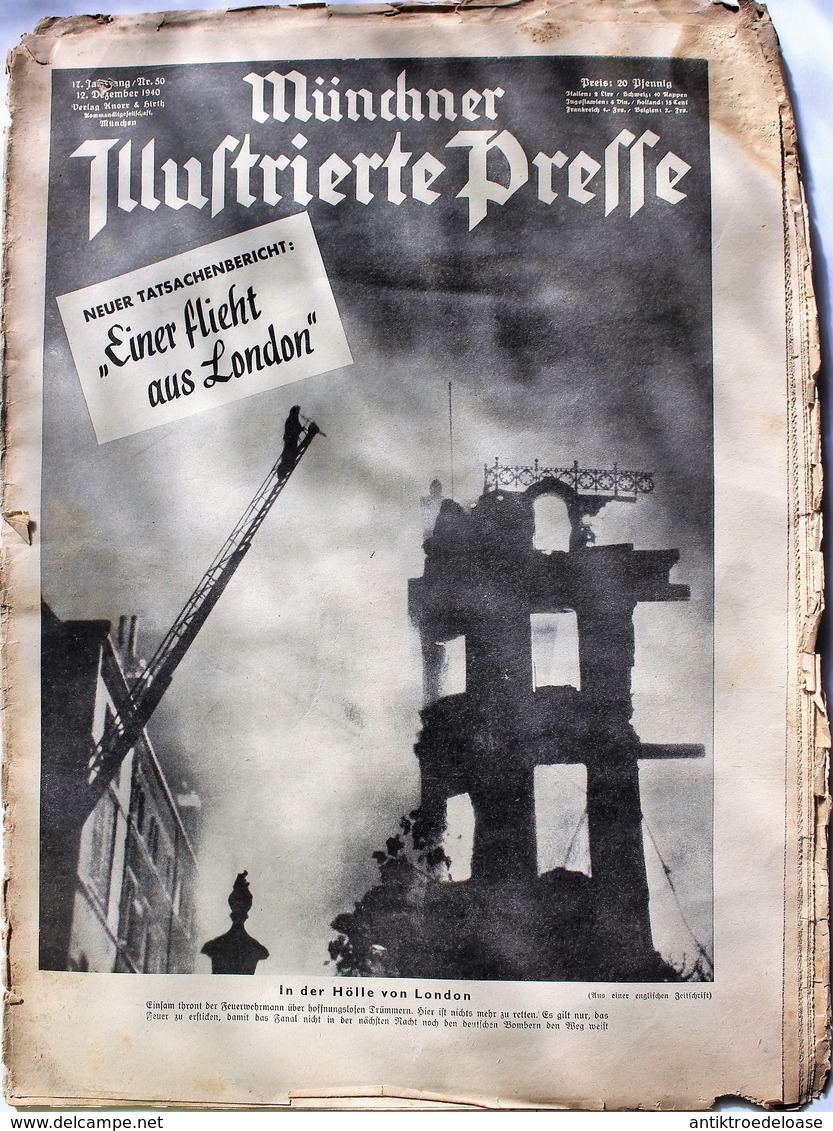 Münchner Illustrierte Presse 1940 Nr.50 In Der Hölle Von London - Duits