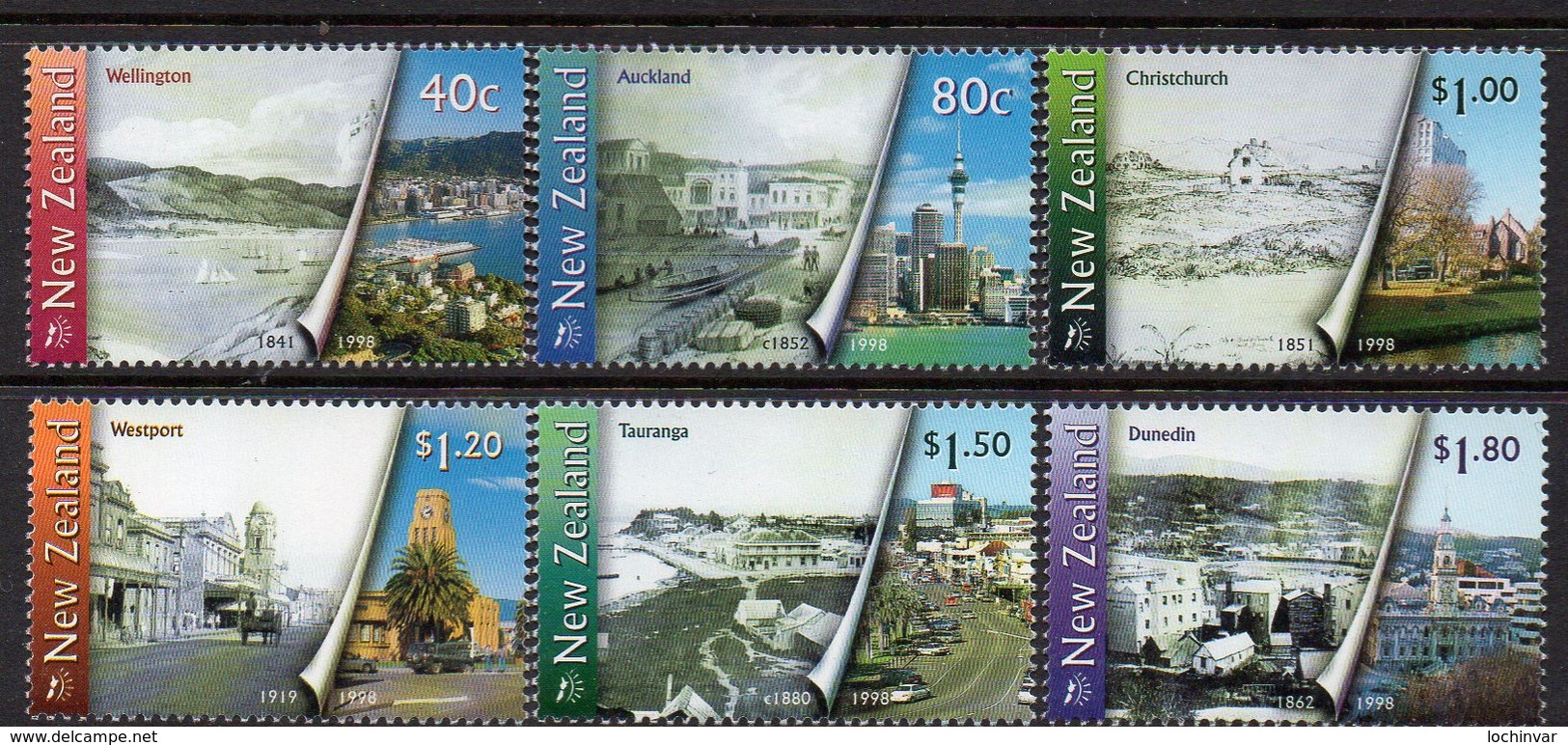 NEW ZEALAND, 1998 URBAN TRANSFORMATION 6 MNH - Unused Stamps