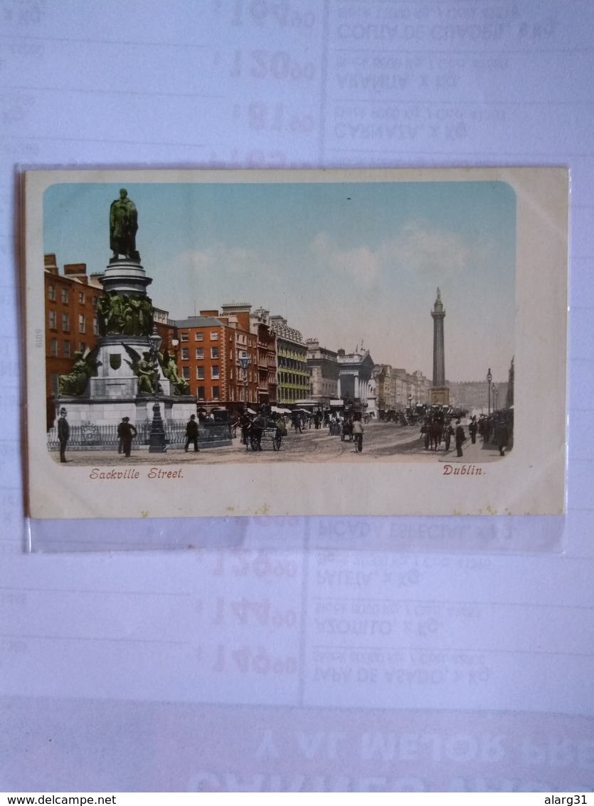 Irlanda Sackville Street Dublín Postcard Early Undivided Back - Dublin