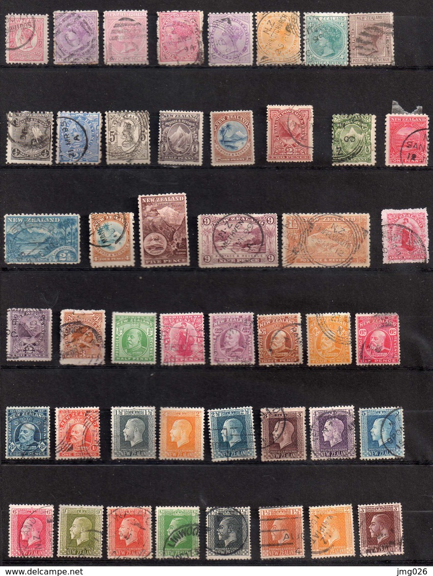 NEW ZELANDE 1873/     OBL X SG  VOIR 5 SCANS - Colecciones & Series