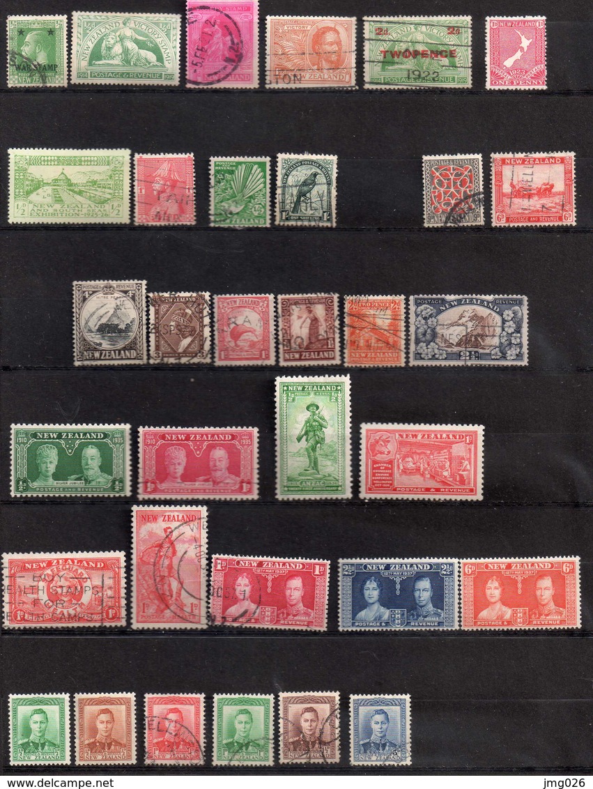 NEW ZELANDE 1873/     OBL X SG  VOIR 5 SCANS - Collections, Lots & Séries