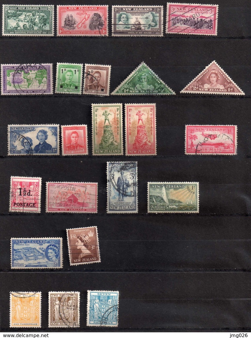 NEW ZELANDE 1873/     OBL X SG  VOIR 5 SCANS - Collections, Lots & Series