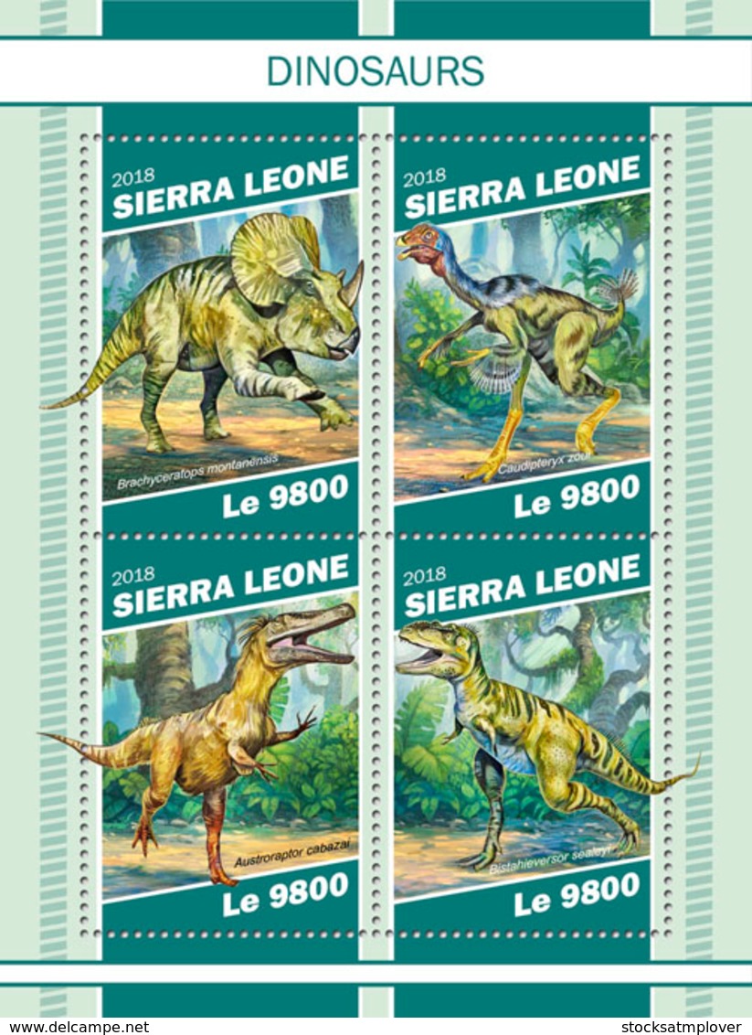 Sierra  Leone  2018  Dinosaurs S201901 - Sierra Leona (1961-...)