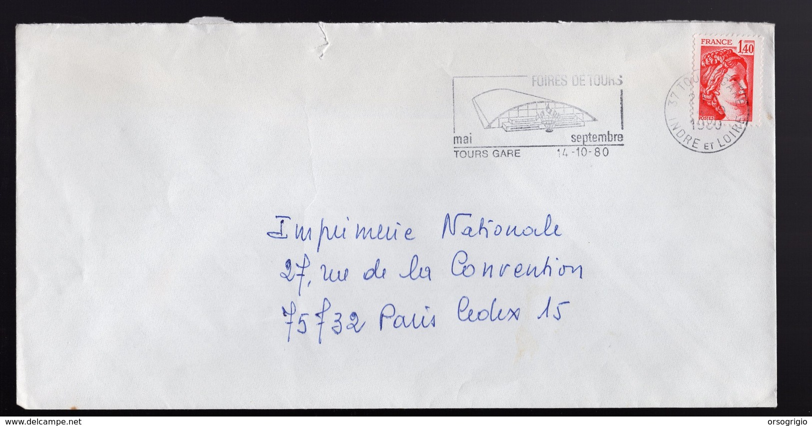 FRANCIA -  TOURS  -  FOIRES DE TOURS 1980 - Mechanical Postmarks (Other)