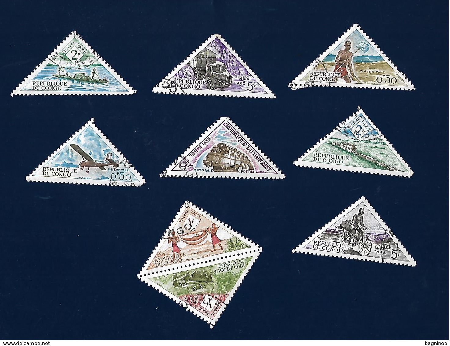 Congo Triangle Stamps - Used