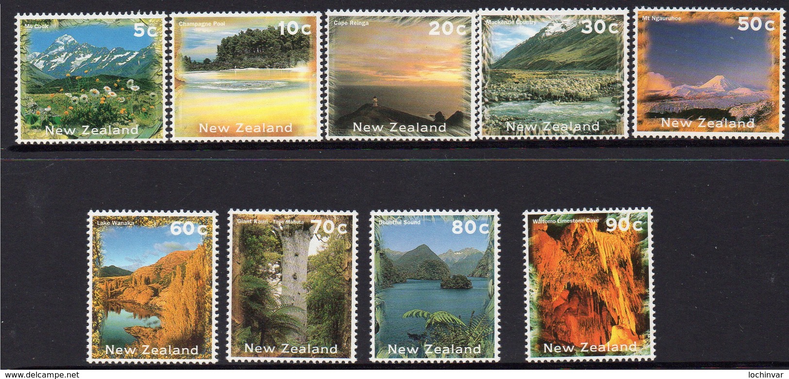 NEW ZEALAND, 1996 SCENIC DEFINS 9 MNH - Ungebraucht