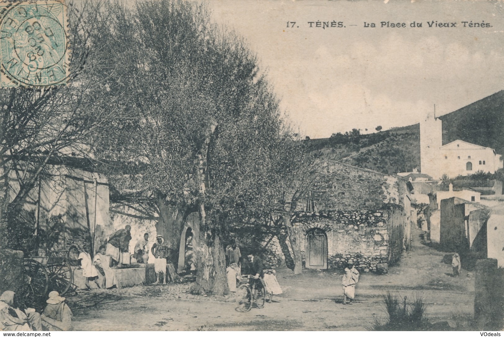 CPA - Afrique - Algérie - Ténès - La Place Du Vieux Ténès - Autres & Non Classés