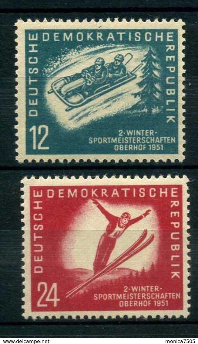 ALLEMAGNE R D A (  POSTE ) : Y&T N°  32/33  TIMBRES  NEUFS  AVEC  TRACE  DE  CHARNIERE . - Neufs