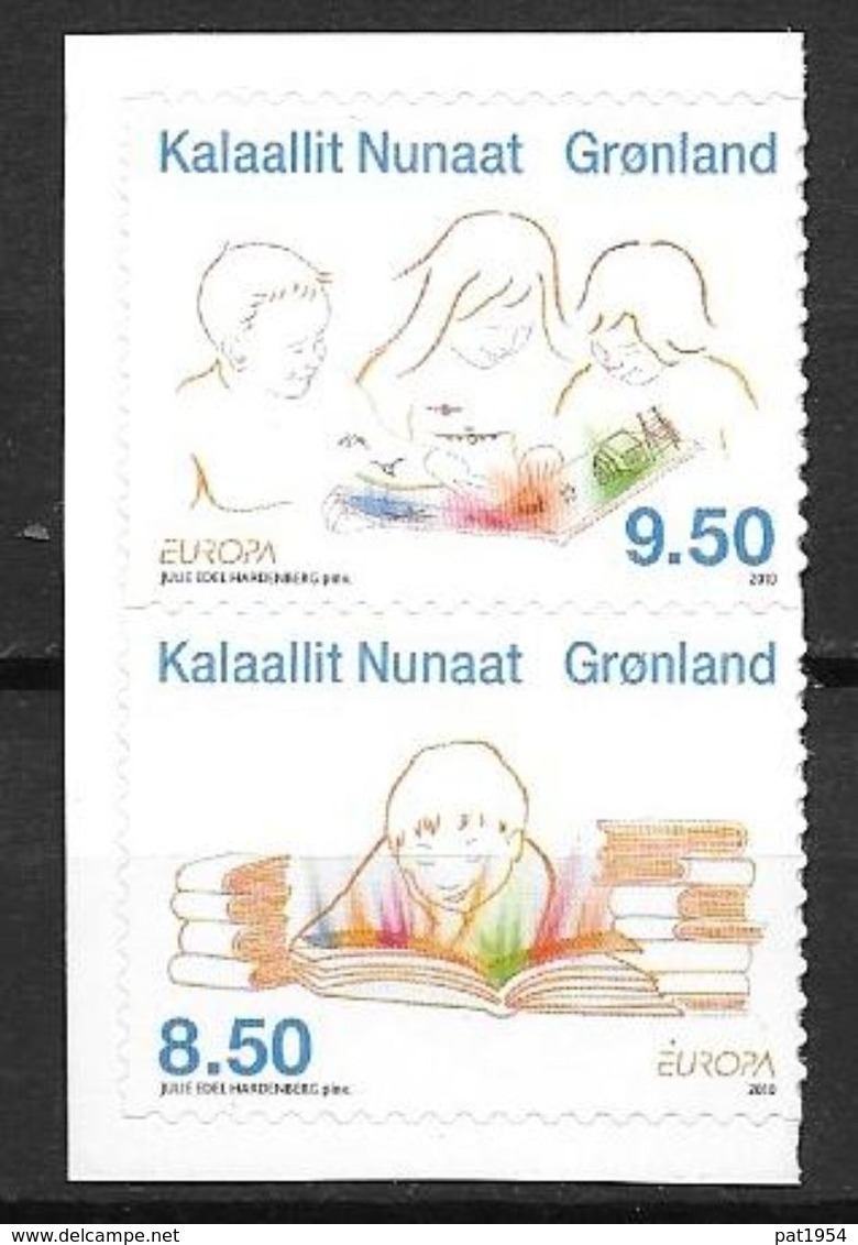 Groënland 2010, N° 535/536 Adhésifs Neufs Europa Livres Pour Enfants - Neufs