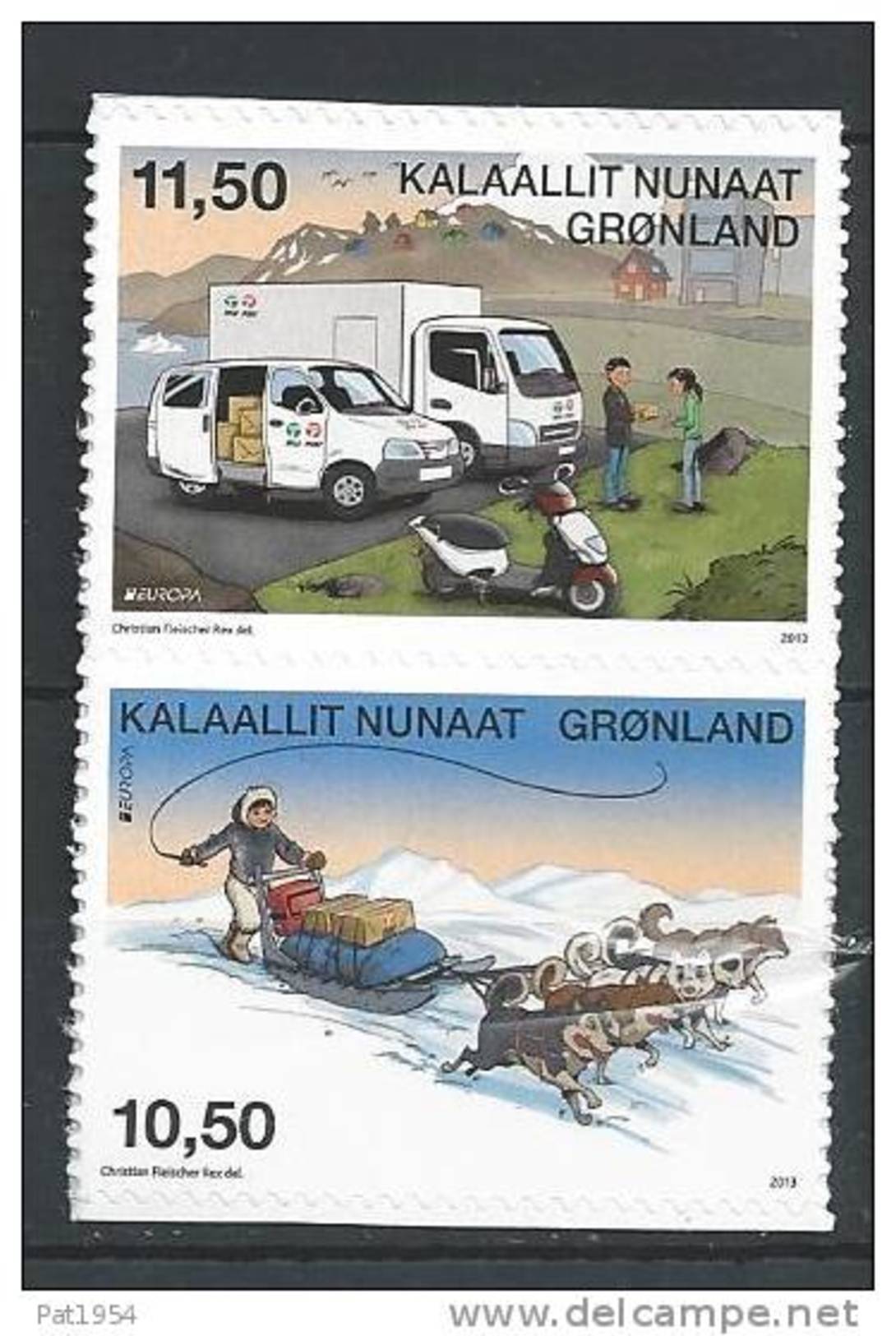 Groënland 2013, N°611/612 Neufs, Europa Adhésifs Issus De Carnet - Neufs