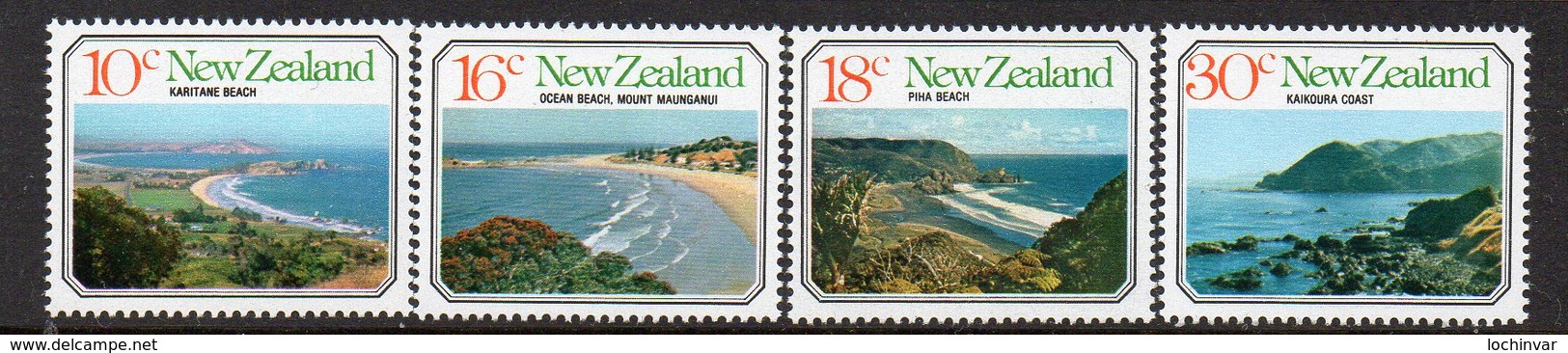 NEW ZEALAND, 1977 SEASCAPES 4 MNH - Unused Stamps