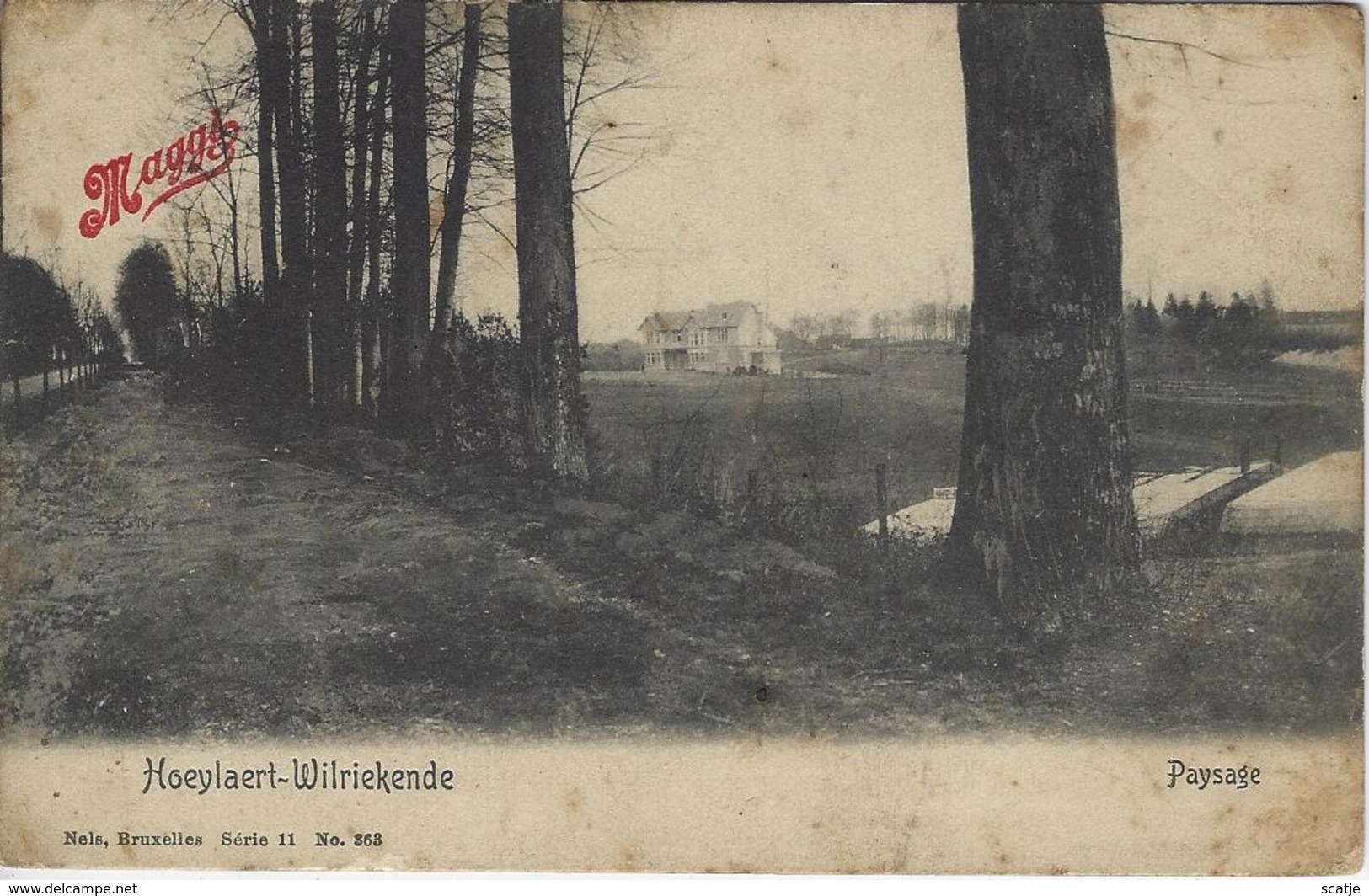 Hoeylaert-Wilriekende    Paysage  (Zie Scan.)   1900 - Hoeilaart