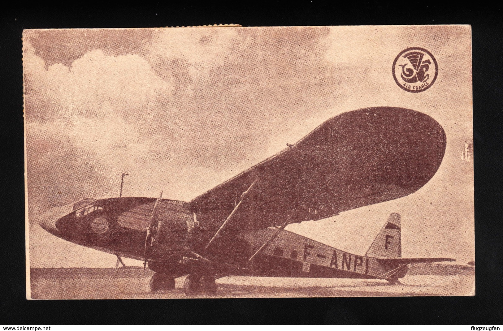 Air France Faucett Lan Chile Potez 62 Peru 1937 Airmail Postcard Airline Issue - 1919-1938: Entre Guerres