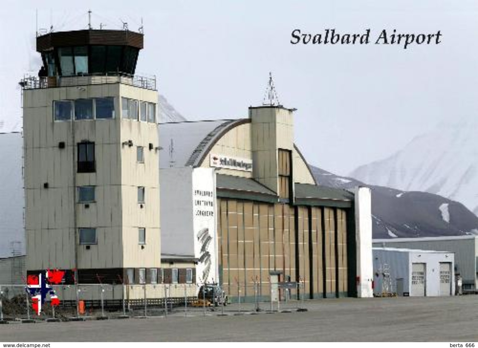 Svalbard Islands Longyerbyen Airport New Postcard Spitzbergen Flughafen AK - Norvège