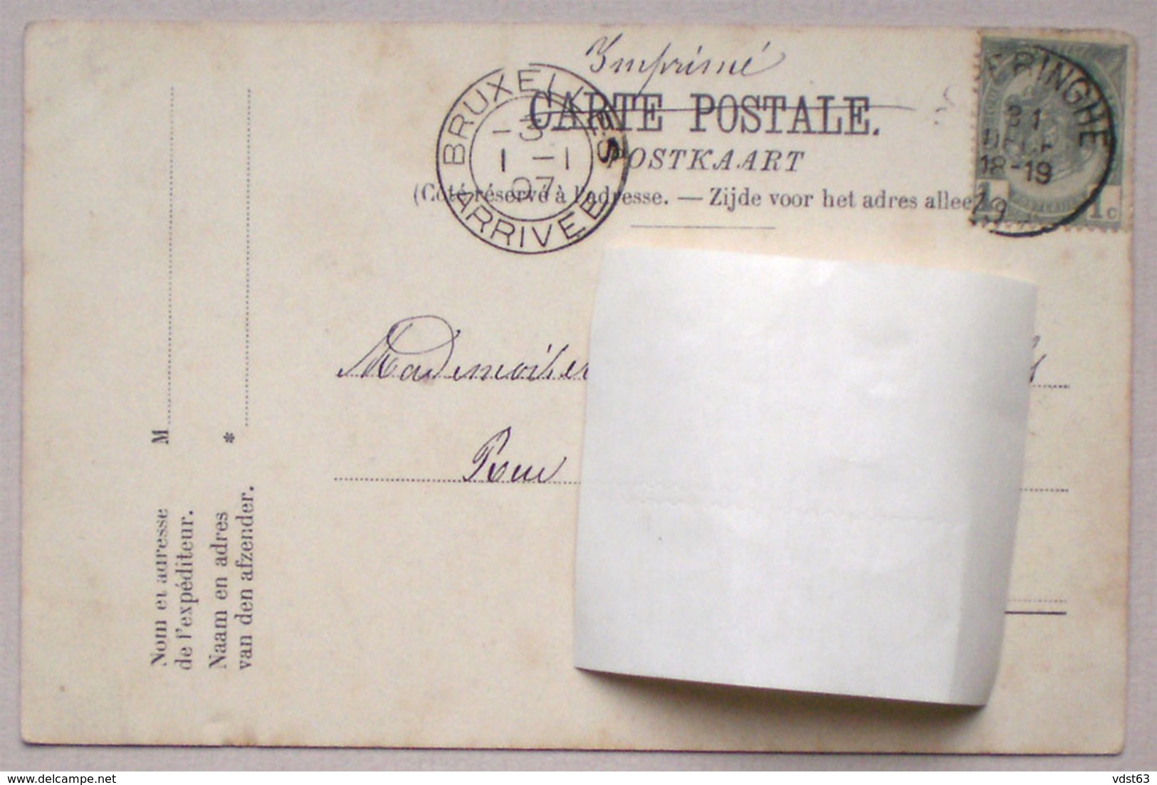 Poperinge 1907 KLOOSTER DER PAULINEN BUITEN STAD 't Vogeltge - Niet Gesplitst - Poperinge