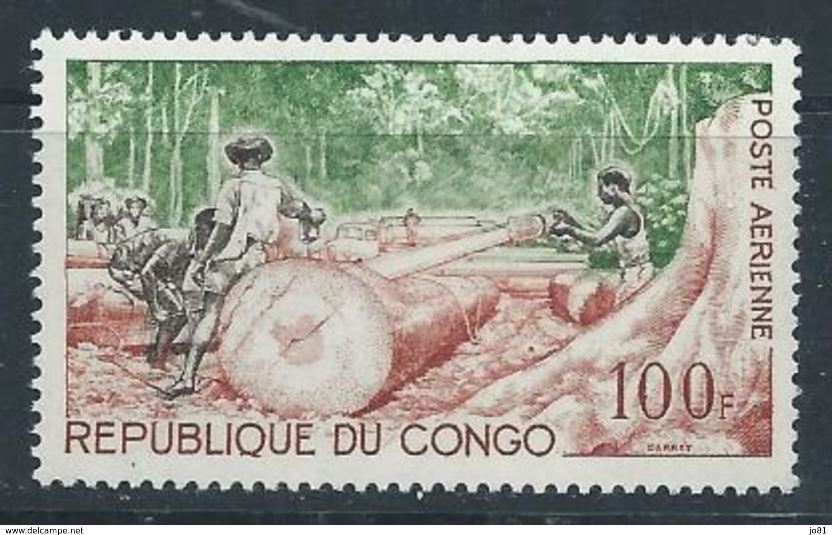 Congo-Brazzaville YT PA 18 XX / MNH Bois Wood - Neufs