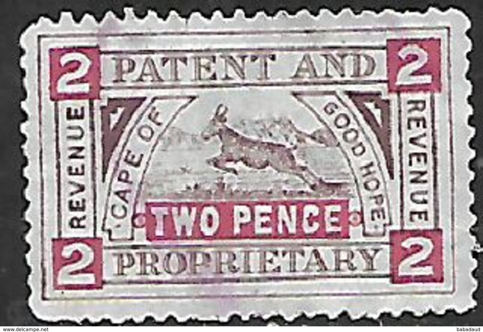 South Africa, CoGH, 1909, PATENT & PROPRIETARY, 2d, Revenue, Perf 11.5  Used - Cape Of Good Hope (1853-1904)