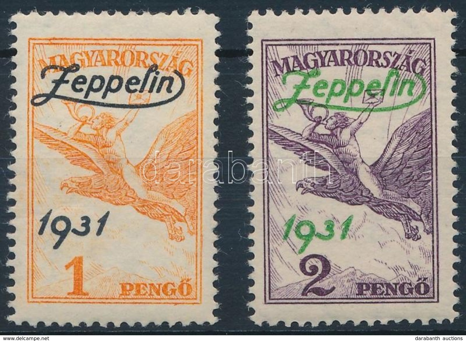 ** 1931 Zeppelin Sor (24.000) / (1P Gumiránc / Gum Crease) - Autres & Non Classés