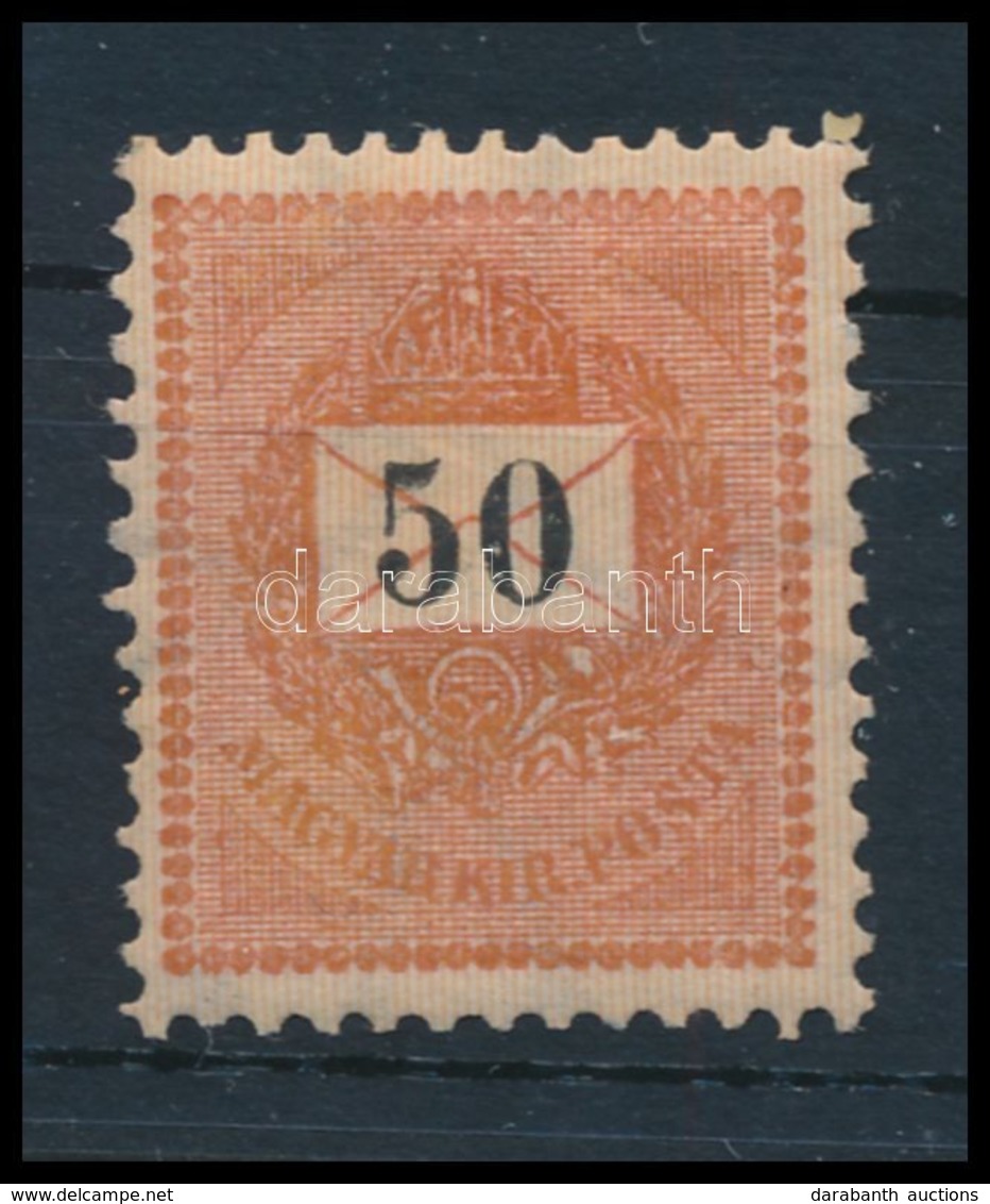* 1889 50kr Halvány Narancs (jobb Felső Sarokfog Törött) - Sonstige & Ohne Zuordnung