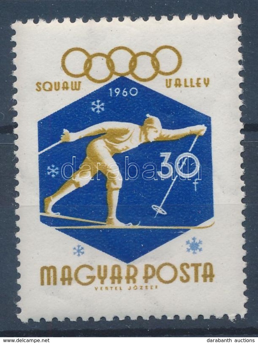 ** 1960 Téli Olimpia 30f ,,bekötött Ujj' Lemezhiba - Sonstige & Ohne Zuordnung