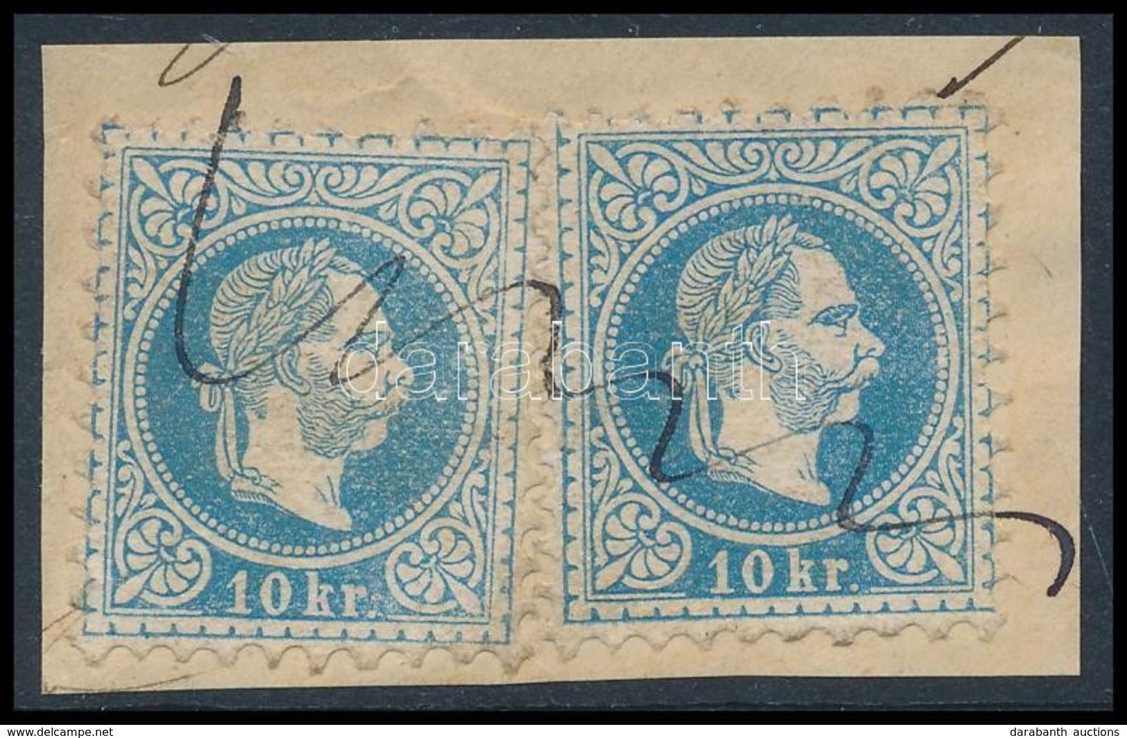 1867 2 X 10kr Kézírásos érvénytelenítéssel - Other & Unclassified